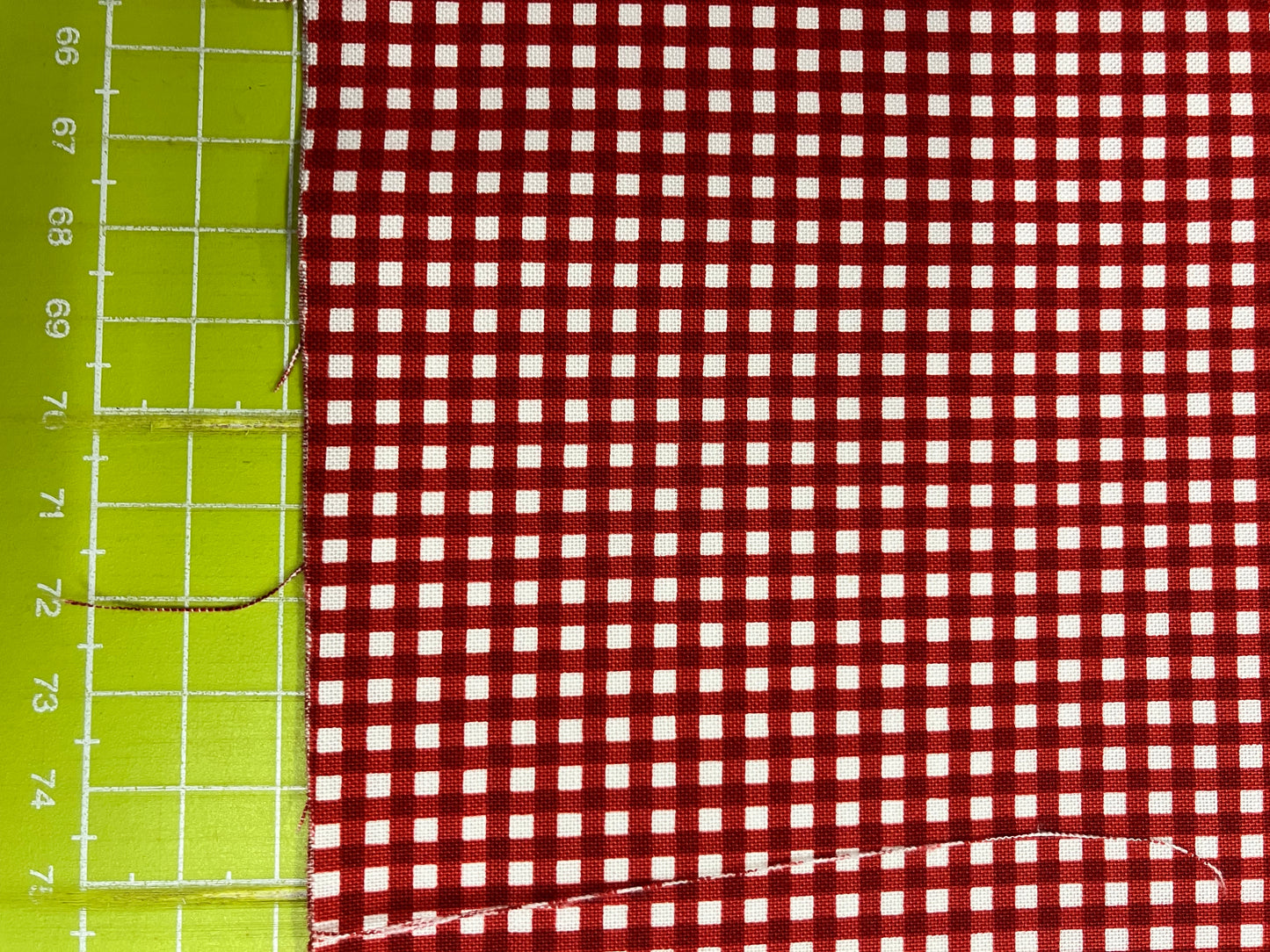 Tiny Red Gingham