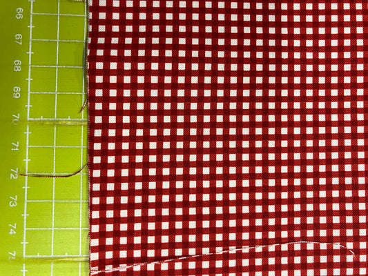 Tiny Red Gingham