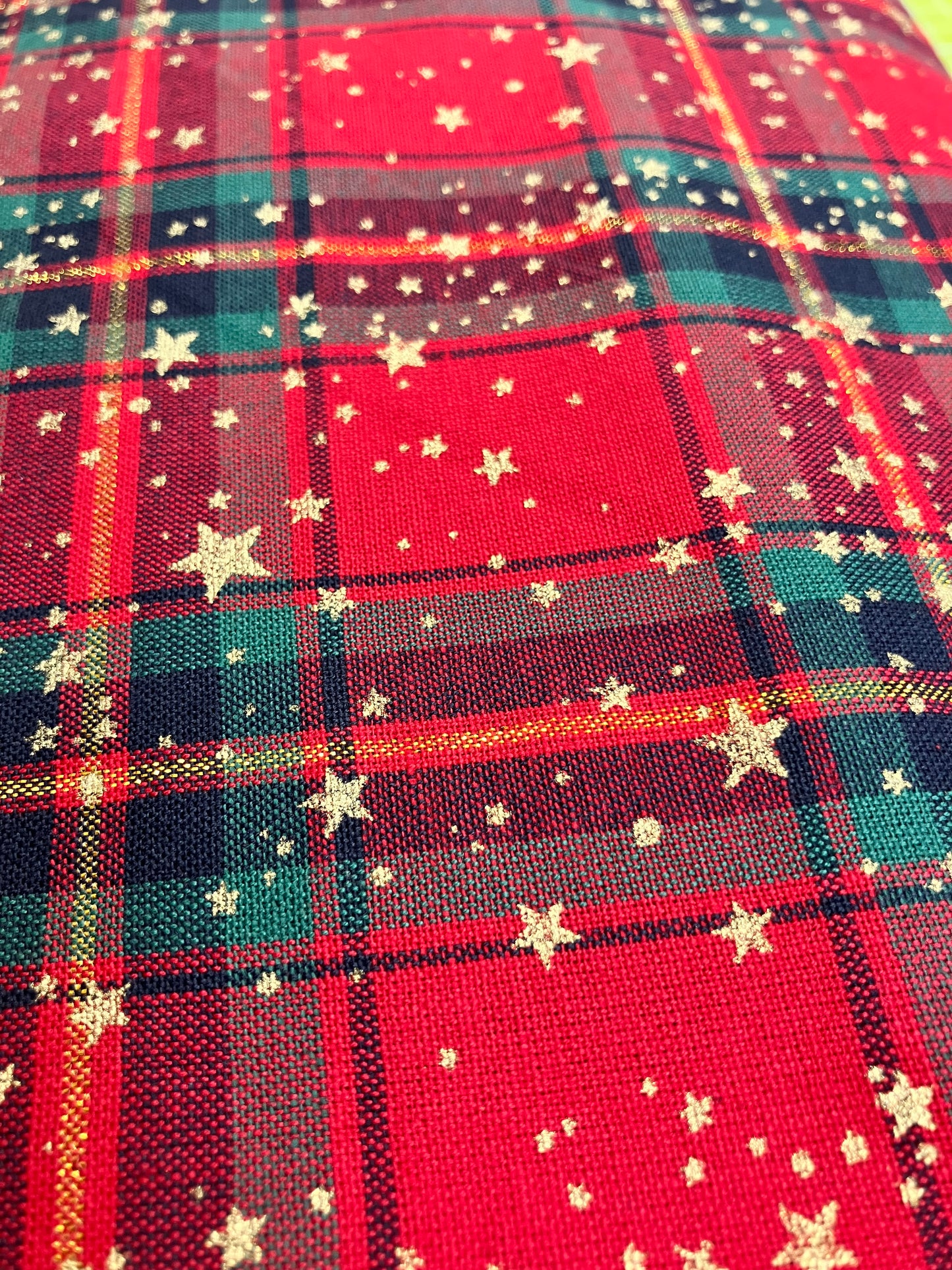 Christmas Tartan - Red and Gold