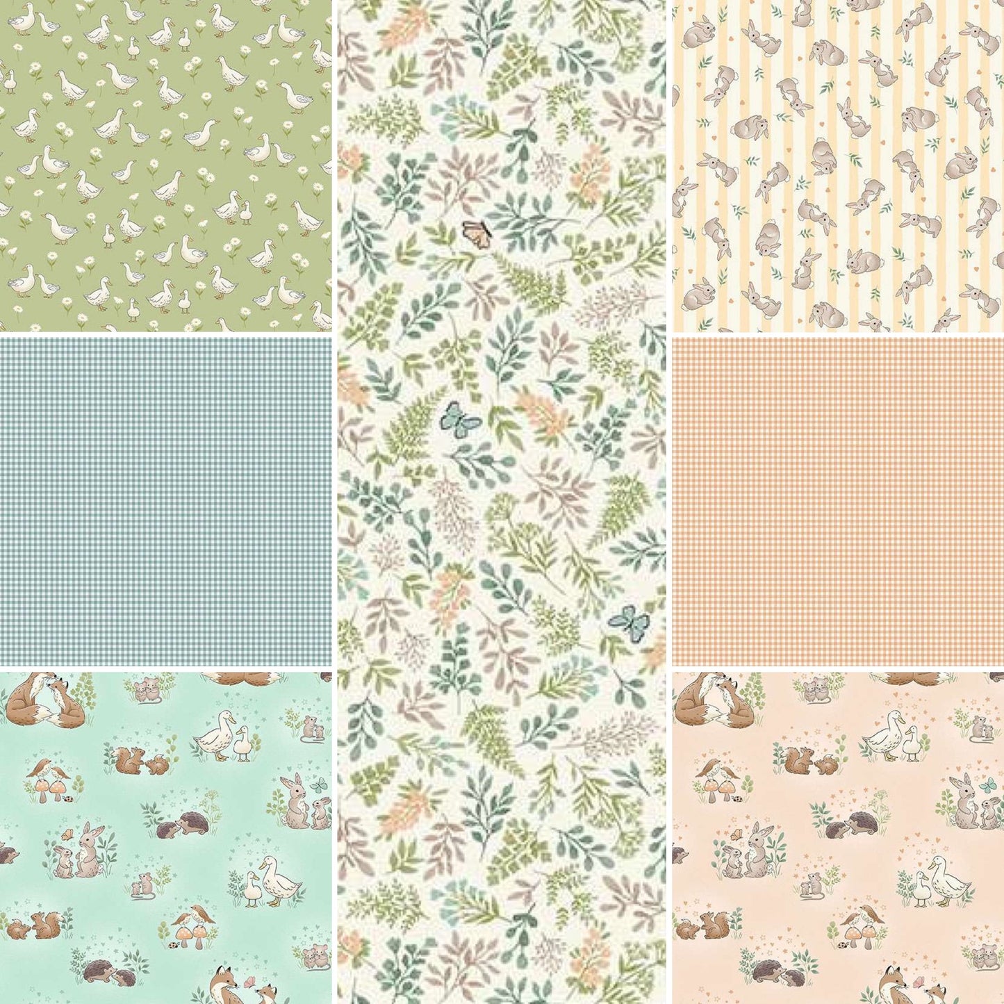 Little Ones - Fat Quarter or Half Metre Bundle - 7 Pieces