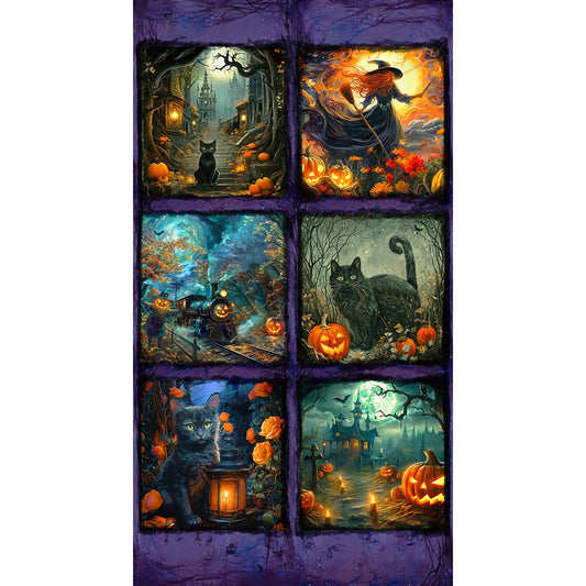 Moon Spell - Night - Cotton Panel