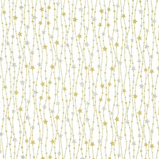 Streamers and Stars - White