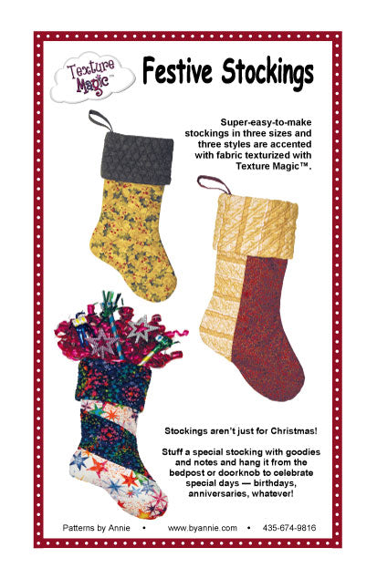 Festive Stockings Pattern - By Annie