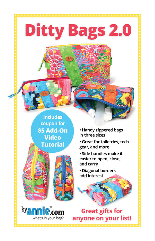 Ditty Bags 2.0 Pattern - By Annie