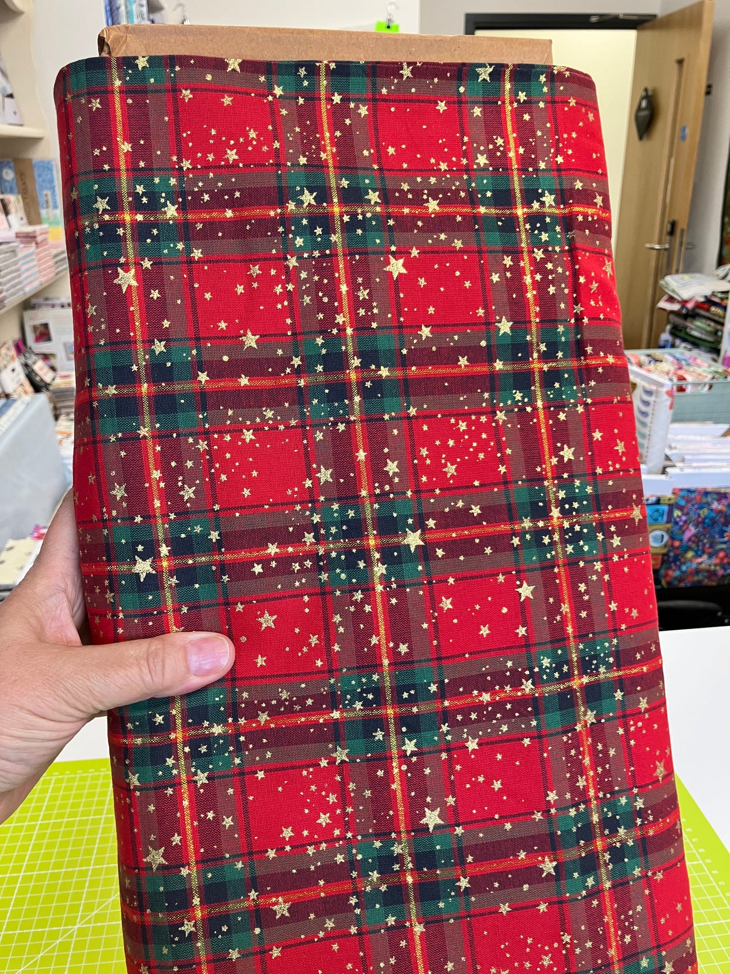 Christmas Tartan - Red and Gold