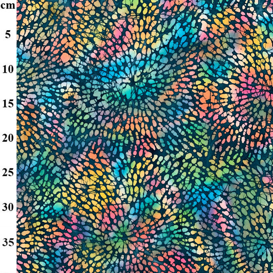Radiating Rainbow - Batik