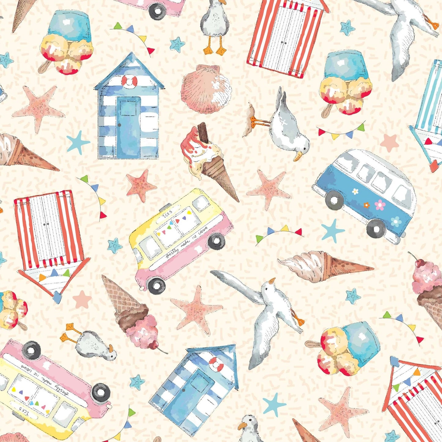 Sundaes By The Sea - Fat Quarter Bundle