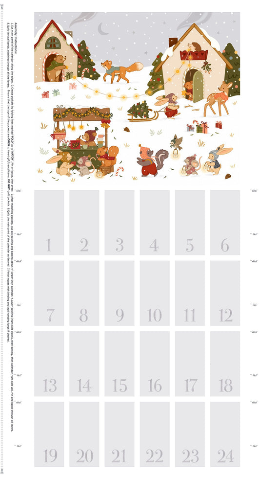 Little Forest Holiday Advent Panel