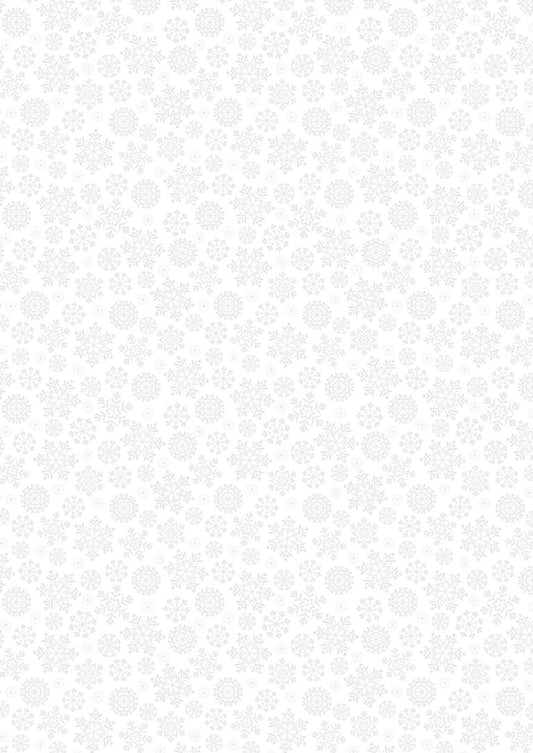 Tiny Tonals - Snowflakes - White on White