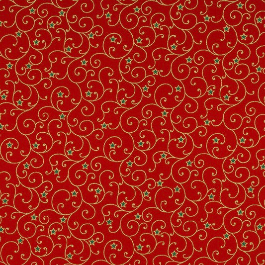 Scrolls and Stars - Red