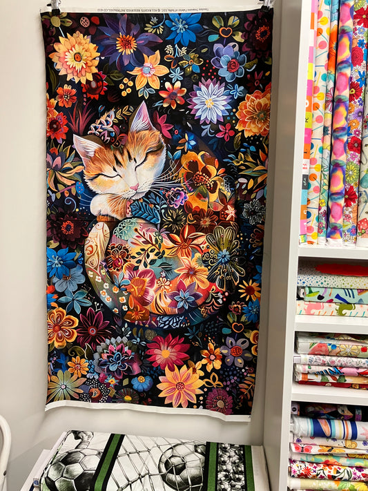 Calico Cat - Cotton Panel