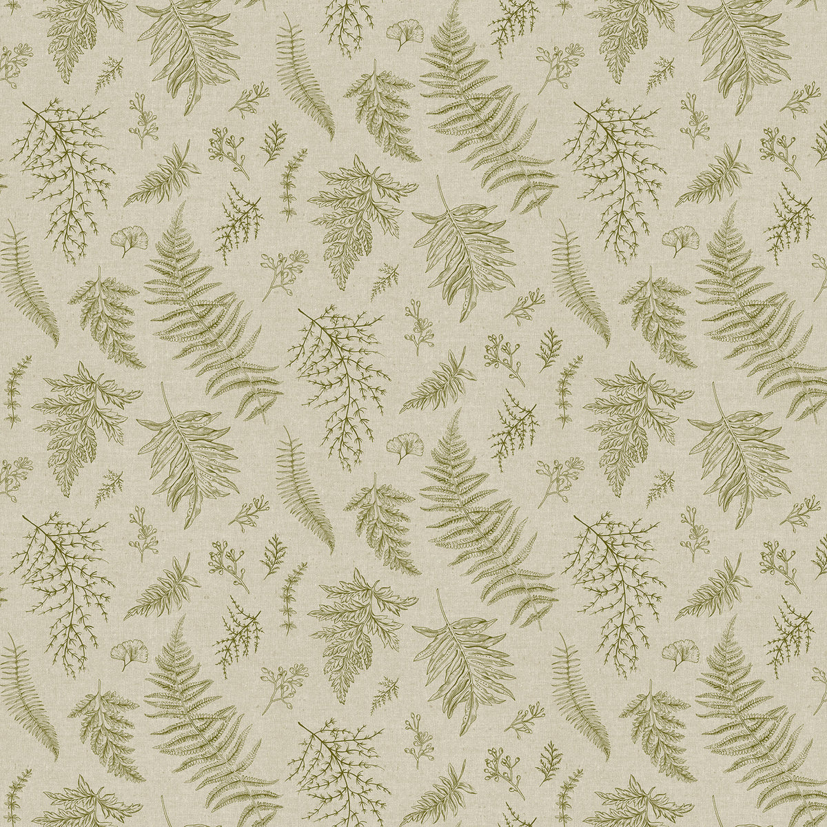 END OF BOLT - 154cm - Natural Elements - Green Ferns