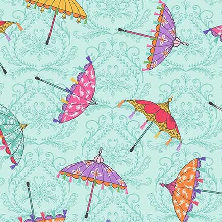 Elephant Cavalcade - Fancy Umbrellas