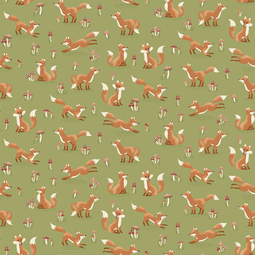 Hello Autumn - Fox Tales - Green