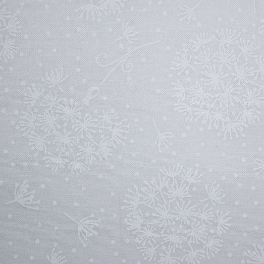 Muslin Prints - White on White - Cow Parsley