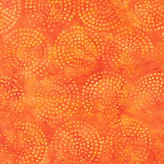 Echo Batiks - Tangerine Swirl