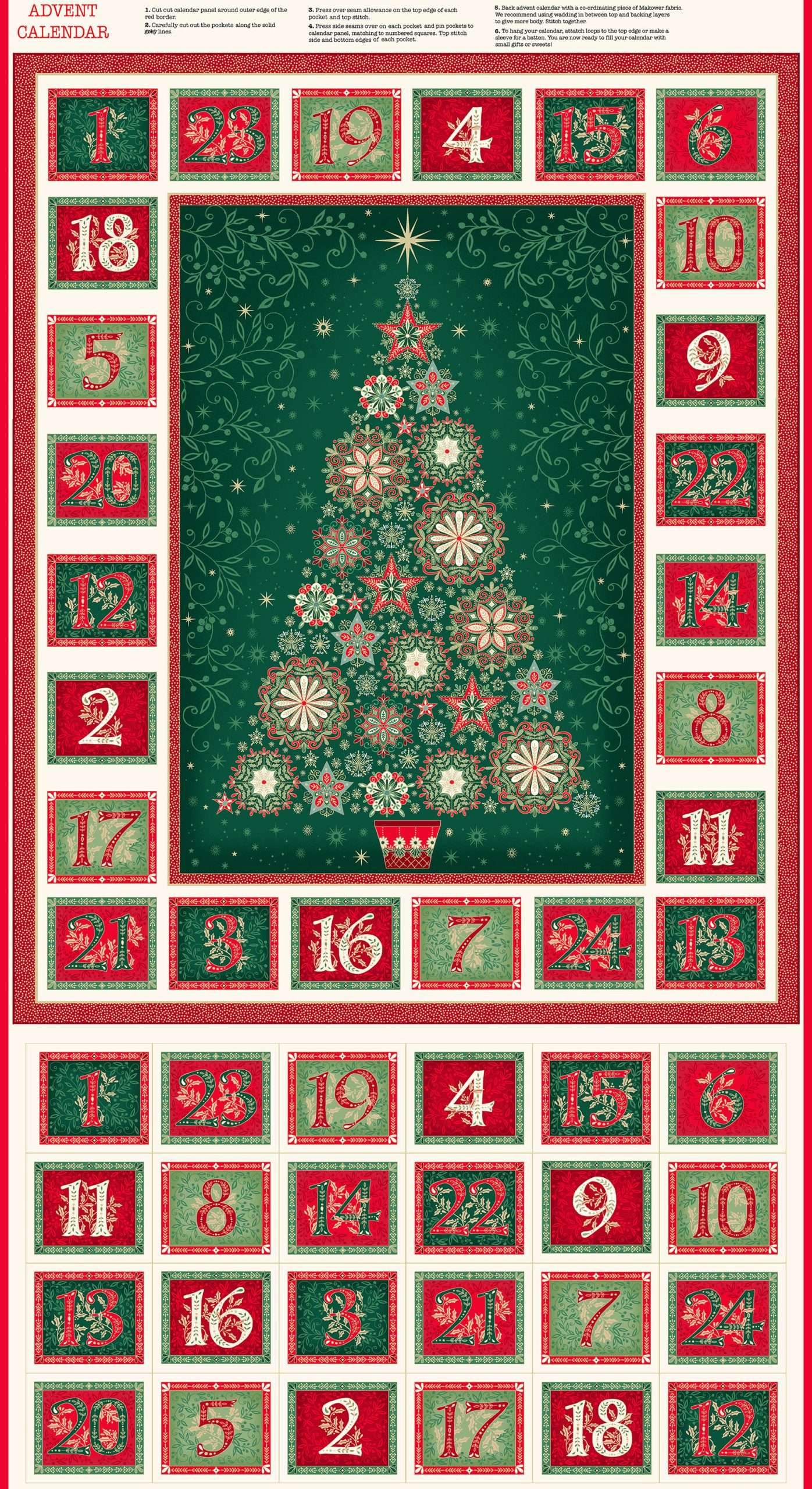 Good Tidings Advent Calendar Panel