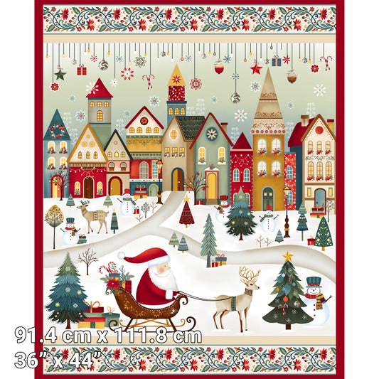 Nordic Village - Cotton Panel