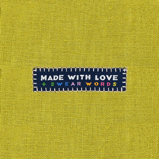 Woven labels - Made With Love And Swear Words