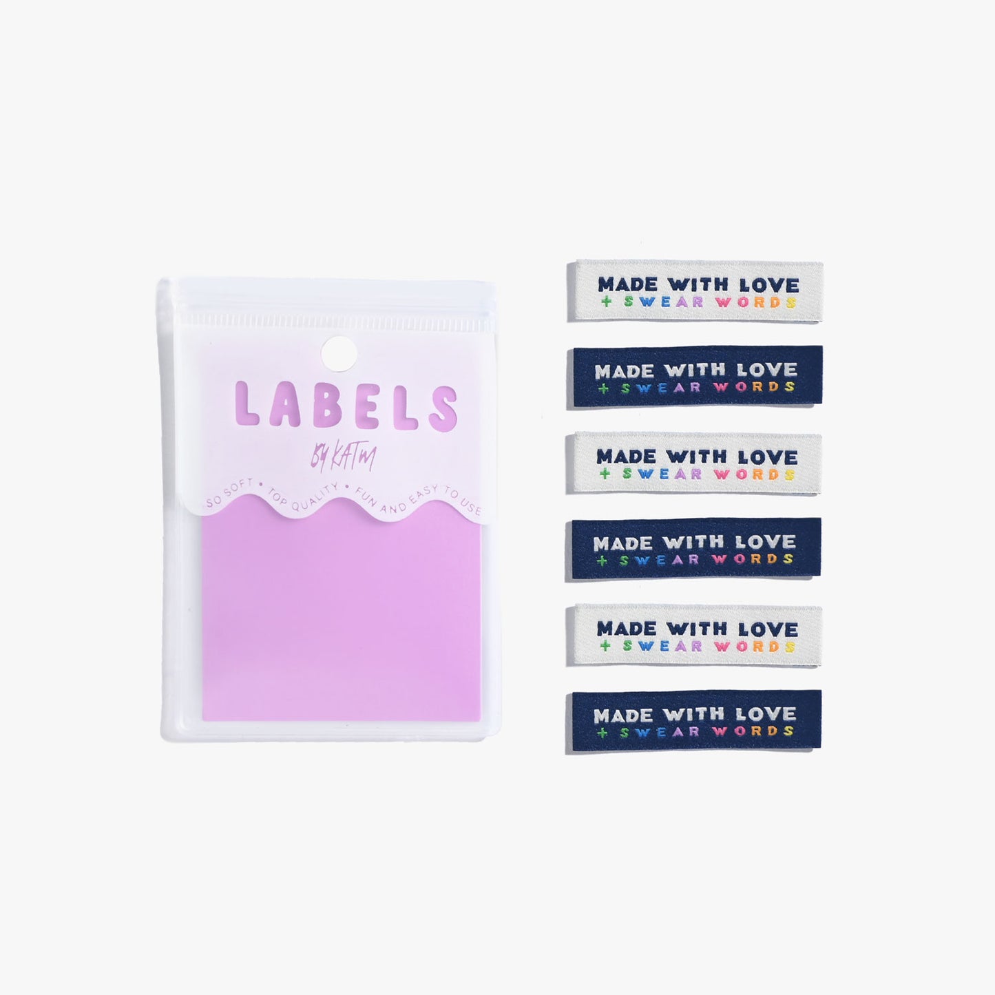 Woven labels - Made With Love And Swear Words