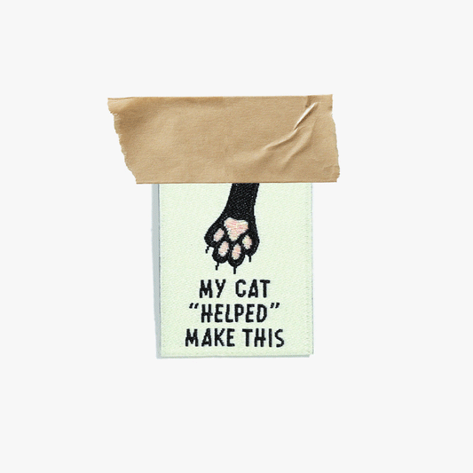 Woven labels - My Cat “Helped” Make This