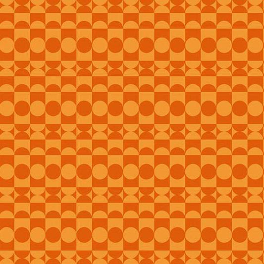 Celestial Garden - Orange Checkerboard
