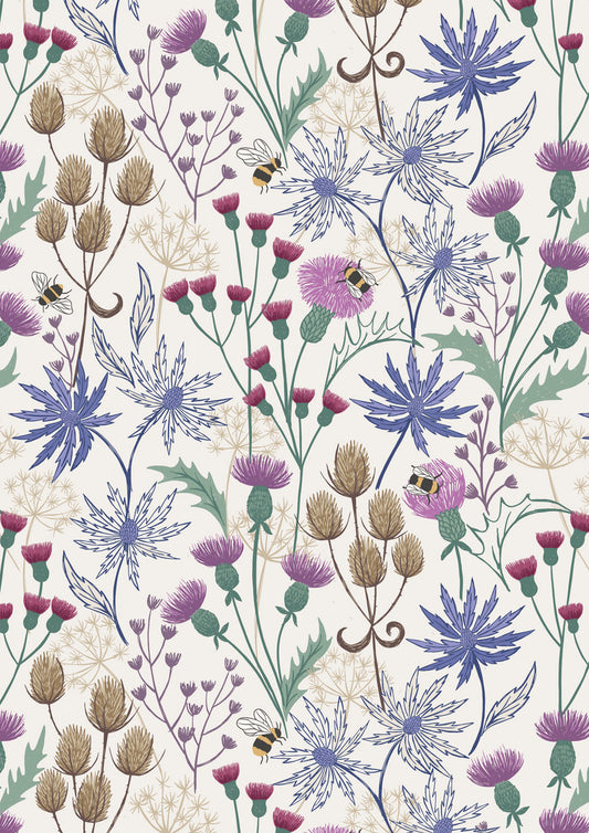 Celtic Summer - Floral on Cream