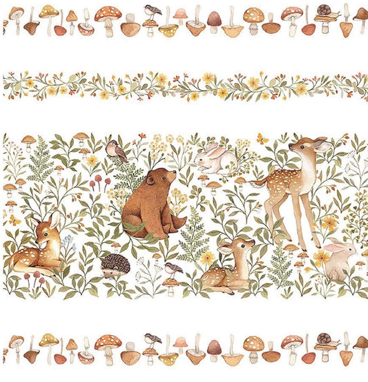 Woodland Friends Stripe