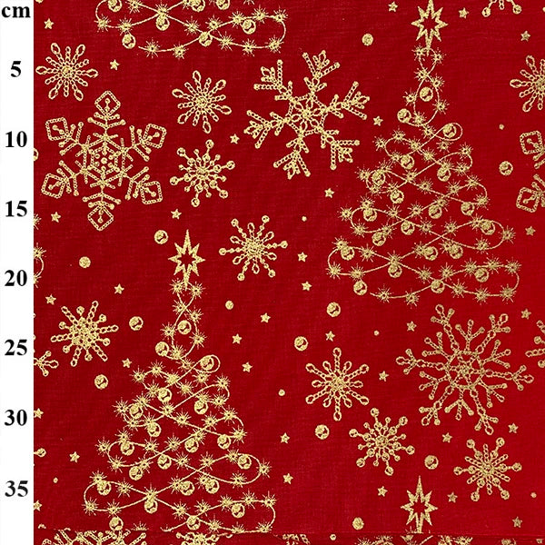 Swirly Christmas Trees - Red