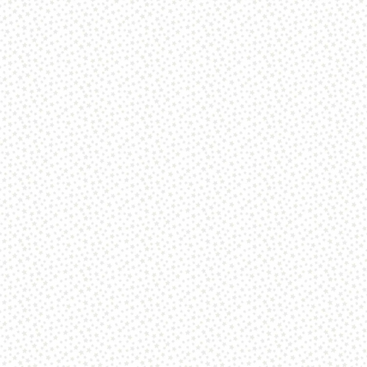 Makower Essentials - White on White - Star