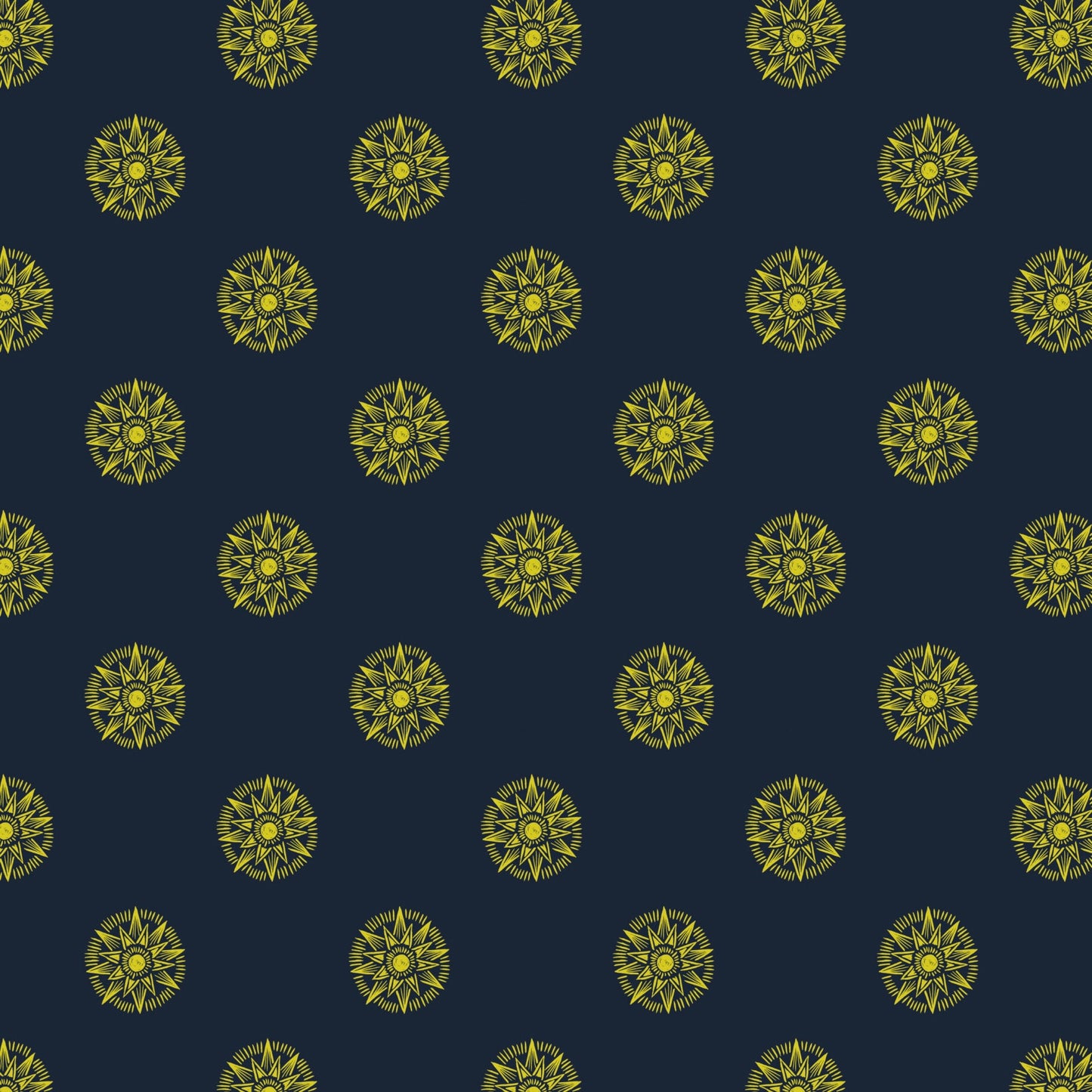Winter Solstice - Small Solstice Shining Star on Midnight Blue