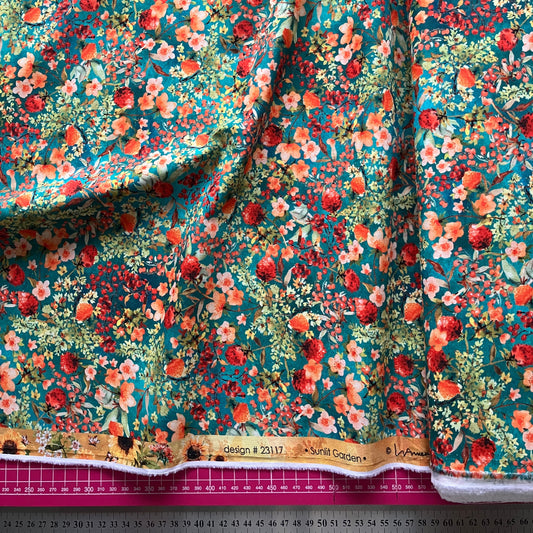 Sunlit Garden - Turquoise