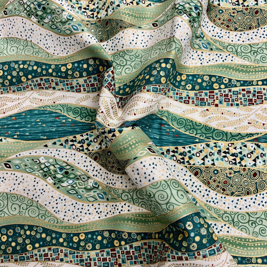 Golden - Wave - Green