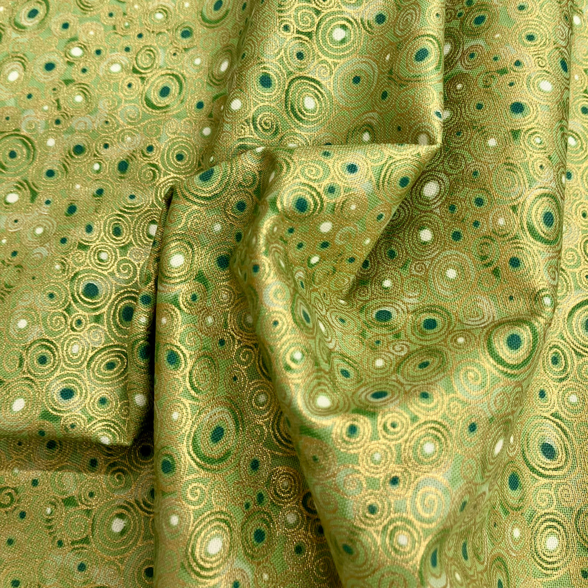 END OF BOLT - 117cm - Golden - Scroll - Green