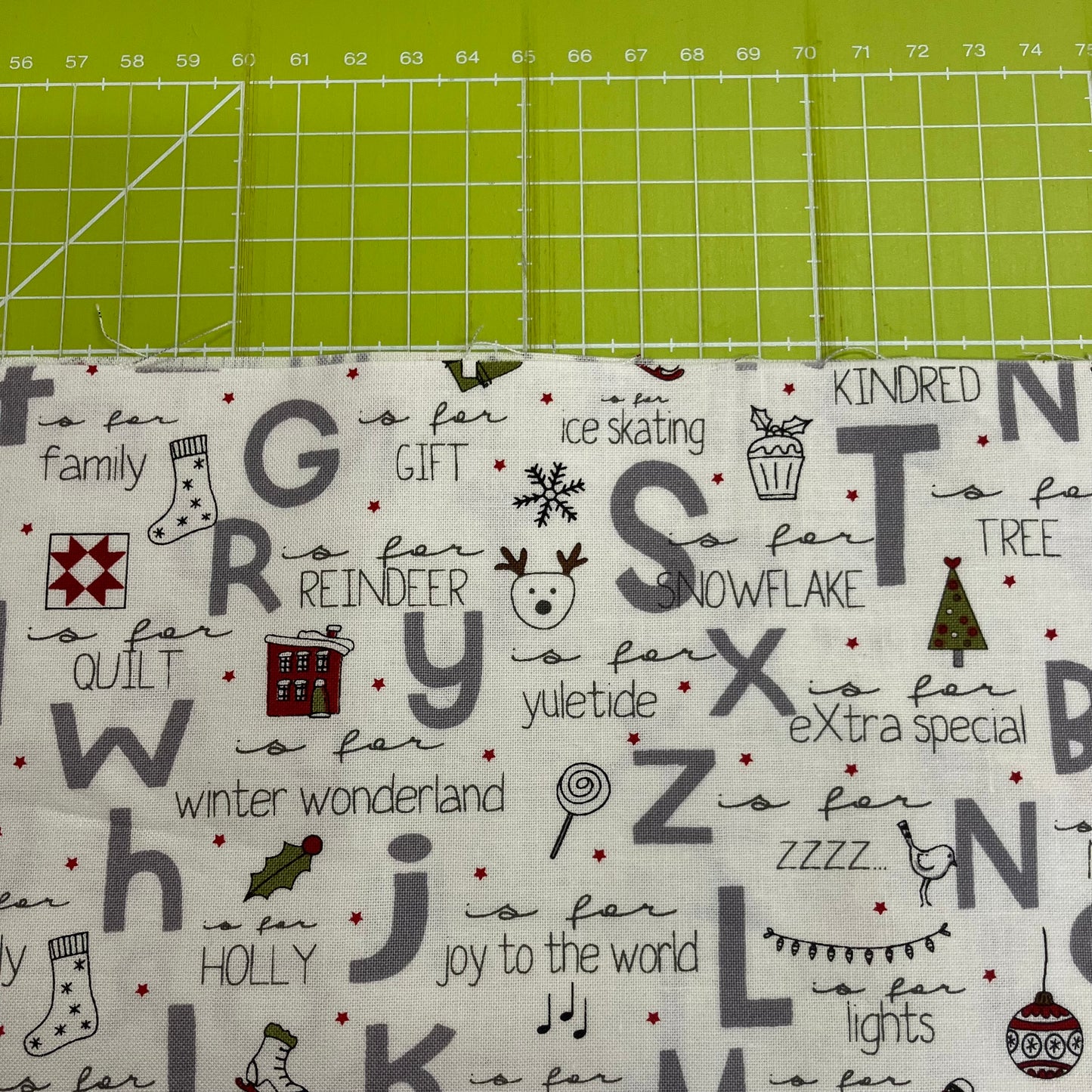 On Dasher - Christmas Alphabet