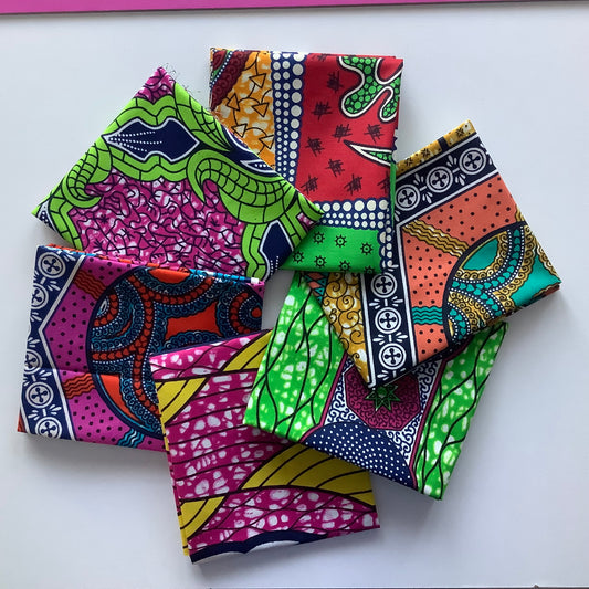 African Wax Cotton Fat Quarter Bundle