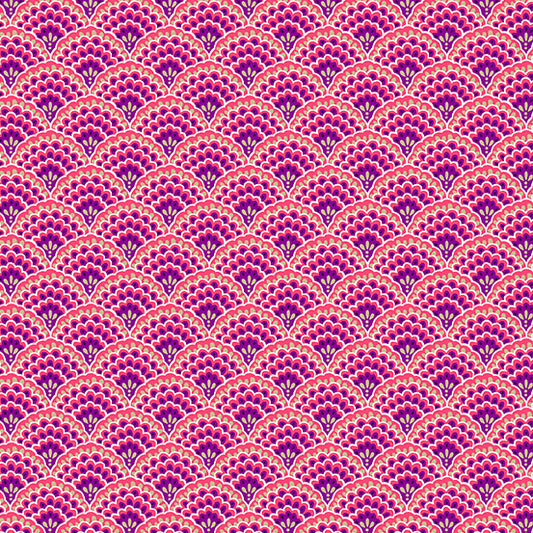 END OF BOLT - 1 metre - Luxe - Scallop - Pink