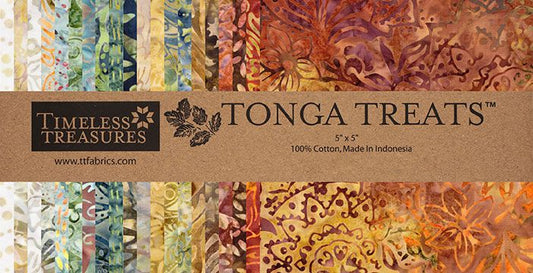 Tonga Treats Batiks 5” Squares - Windsong