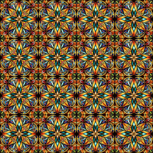 Radiant Reflections - Stained Glass Allover - Multi