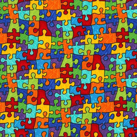 END OF BOLT 54cm - Jigsaw Pieces