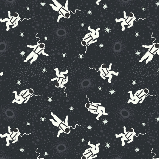 Space Glow - Astronauts on Black - Glow In The Dark