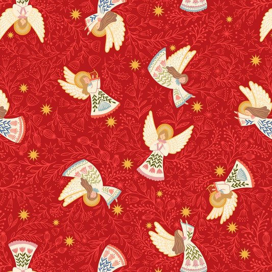 Peace and Joy - Host of Angels - Red