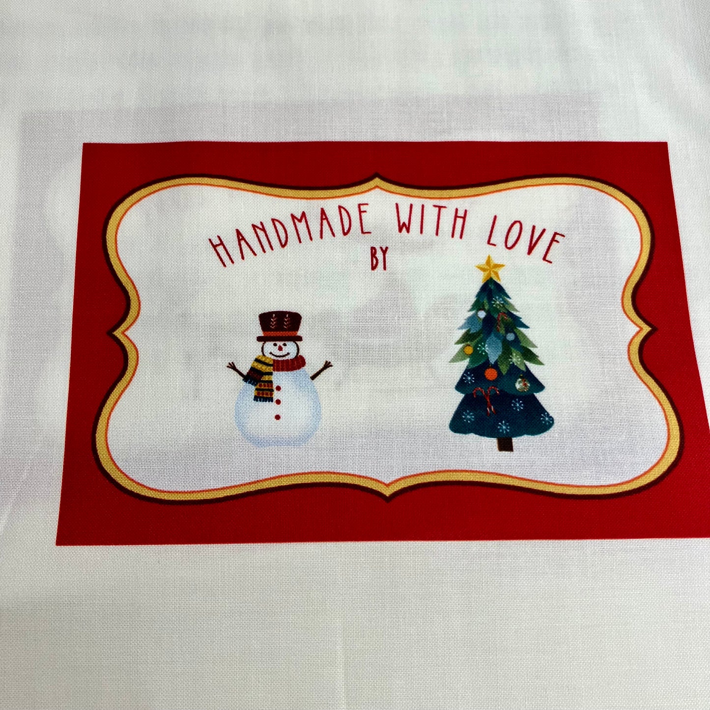 Nordic Village Christmas Tree Skirt or Christmas Table Topper