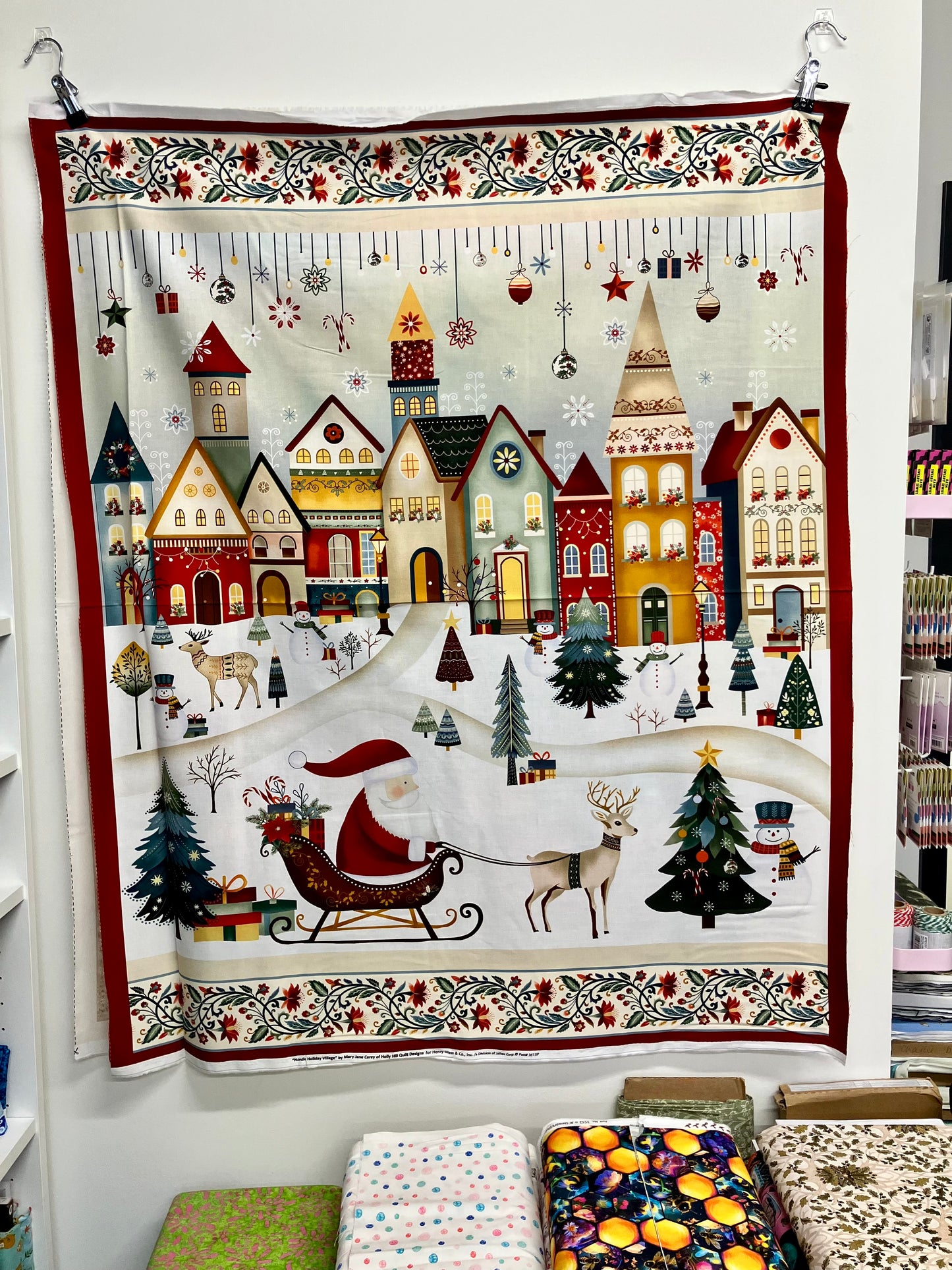 Nordic Village - Cotton Panel