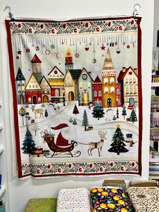 Nordic Village - Cotton Panel