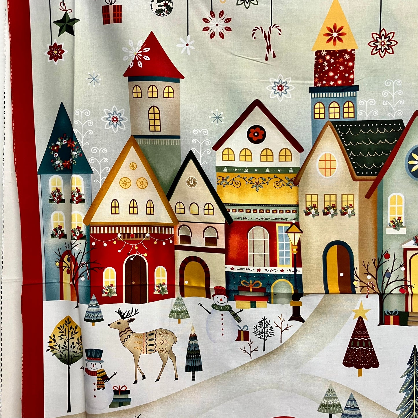 Nordic Village - Cotton Panel