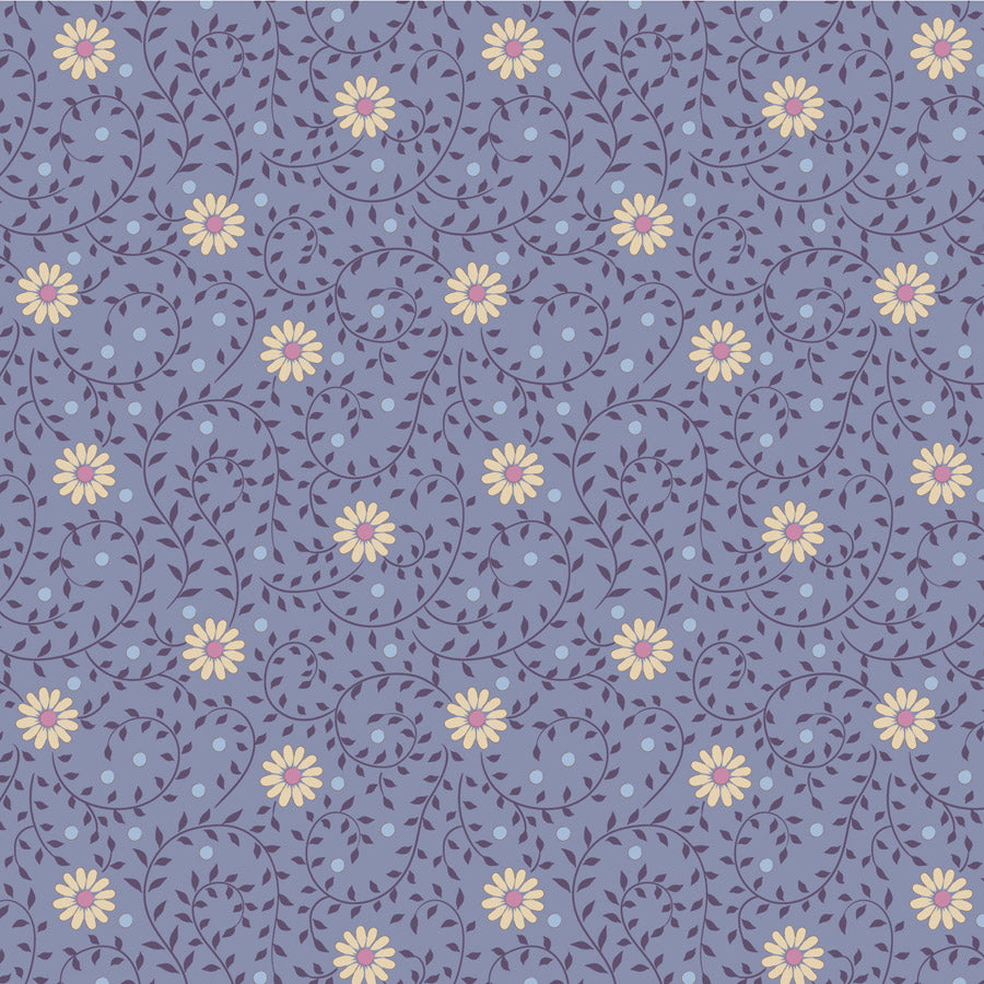 Tilda Sanctuary - Fat Quarter Bundle - Eggplant/Blue