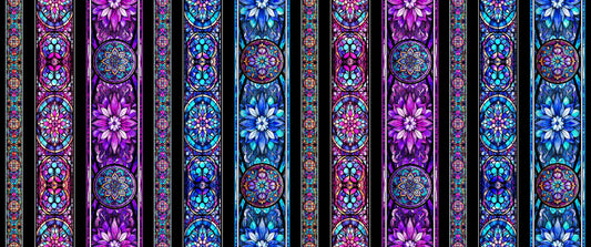 END OF BOLT - 165cm - Night Flight - Stained Glass Stripe
