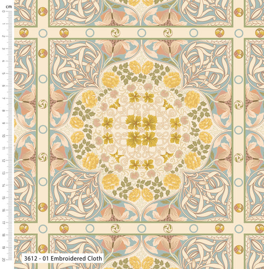 Morris Muses - Embroidered Cloth