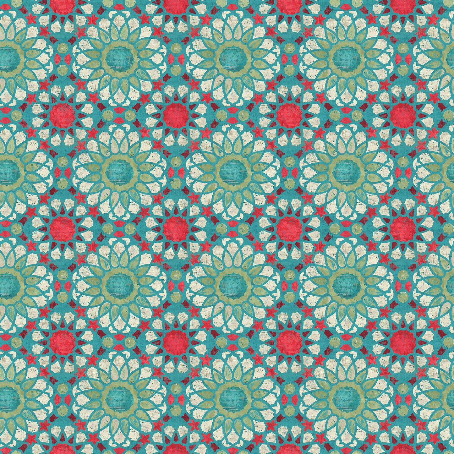 Boho Bliss - Large Medallion Teal